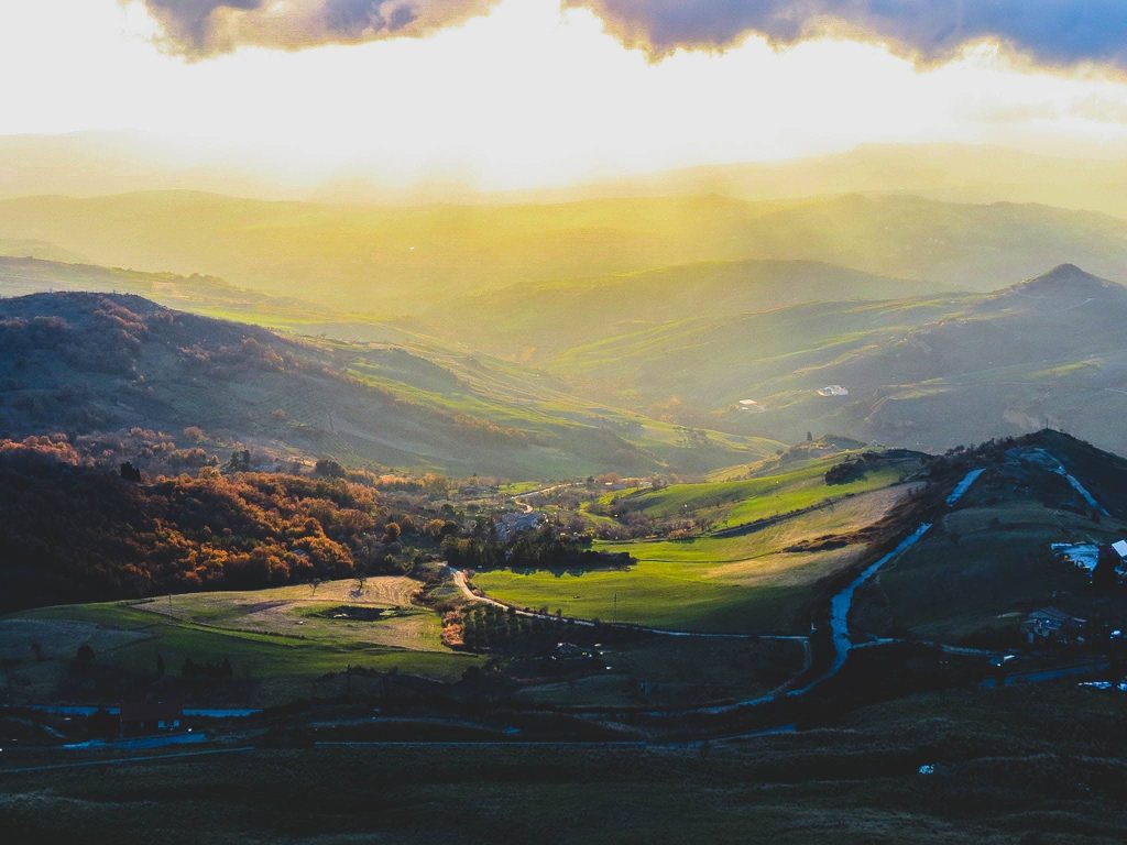Farmland beyond Gangi