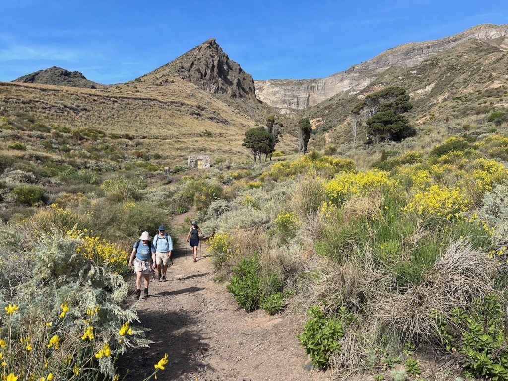 Walking in western Lipari