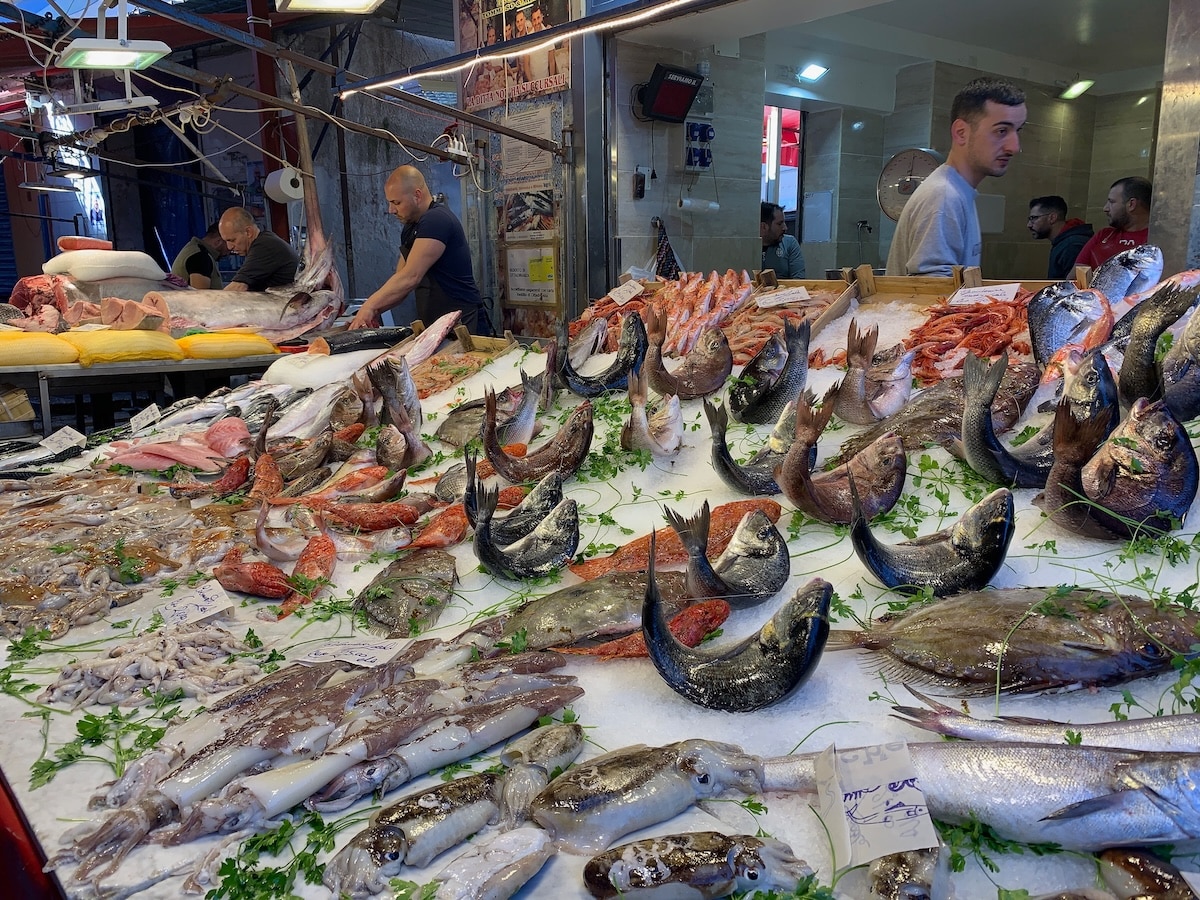 Fish Stall on Capo Market, Palermo