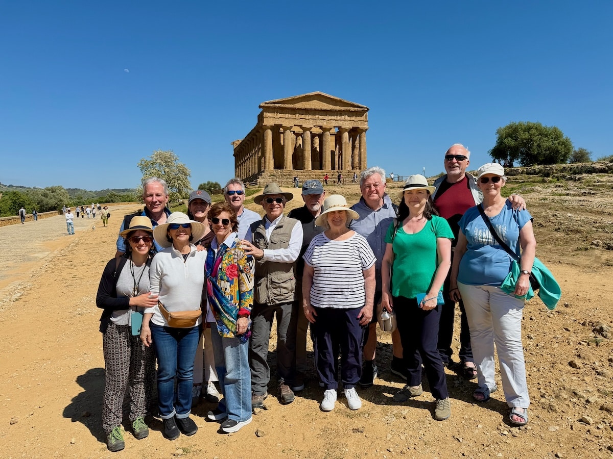 Guests at the Temple of Concordia Agrigento
